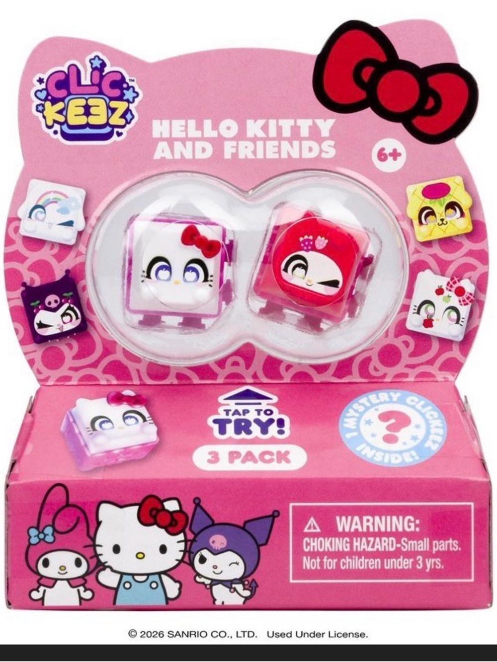 Clickeez Hello Kitty & Friends 3 Pack CDU Fidget Toy NEW